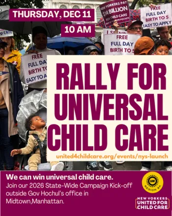 Rally for Universal Childcare